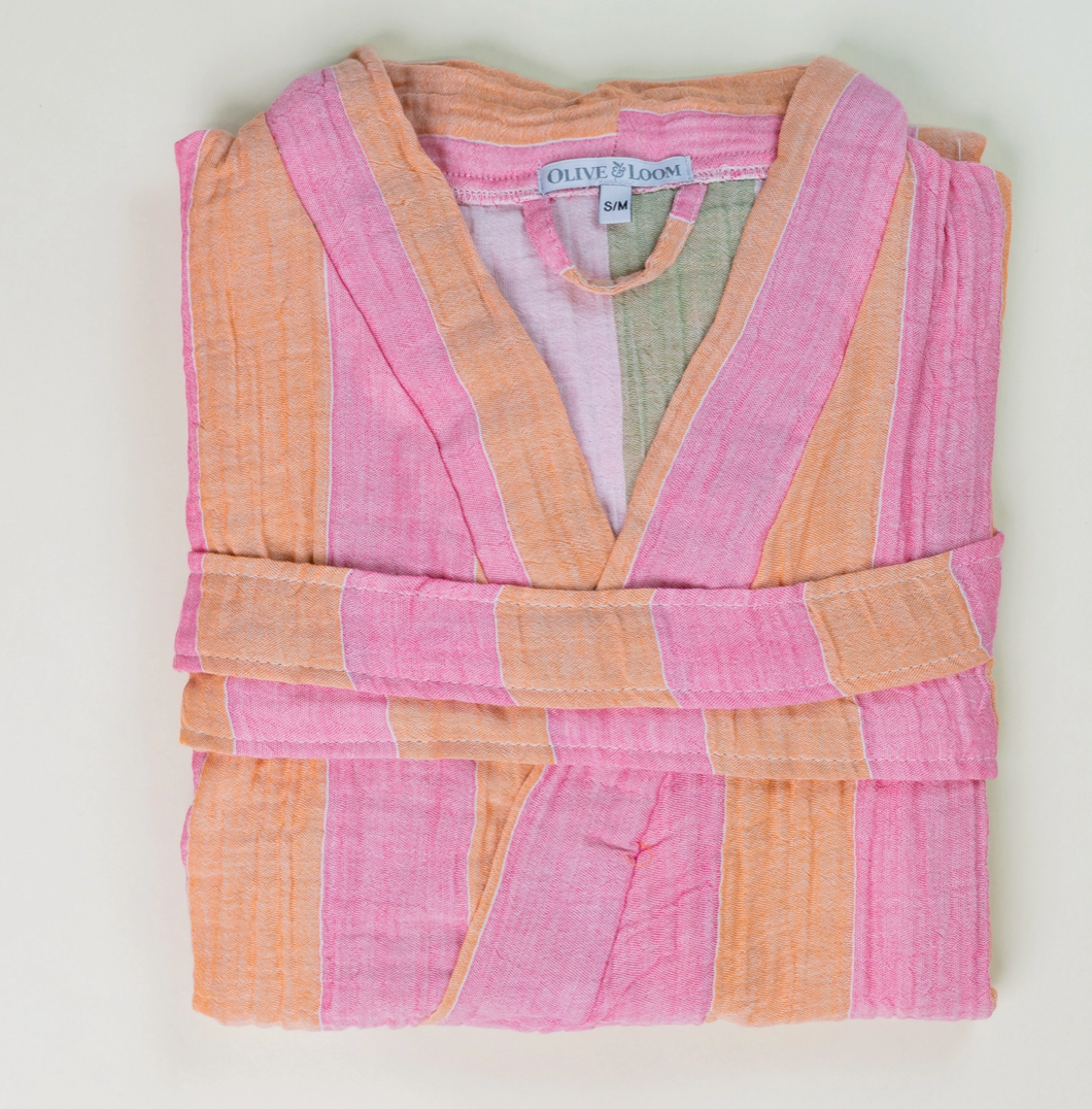 Muslin Striped Robe