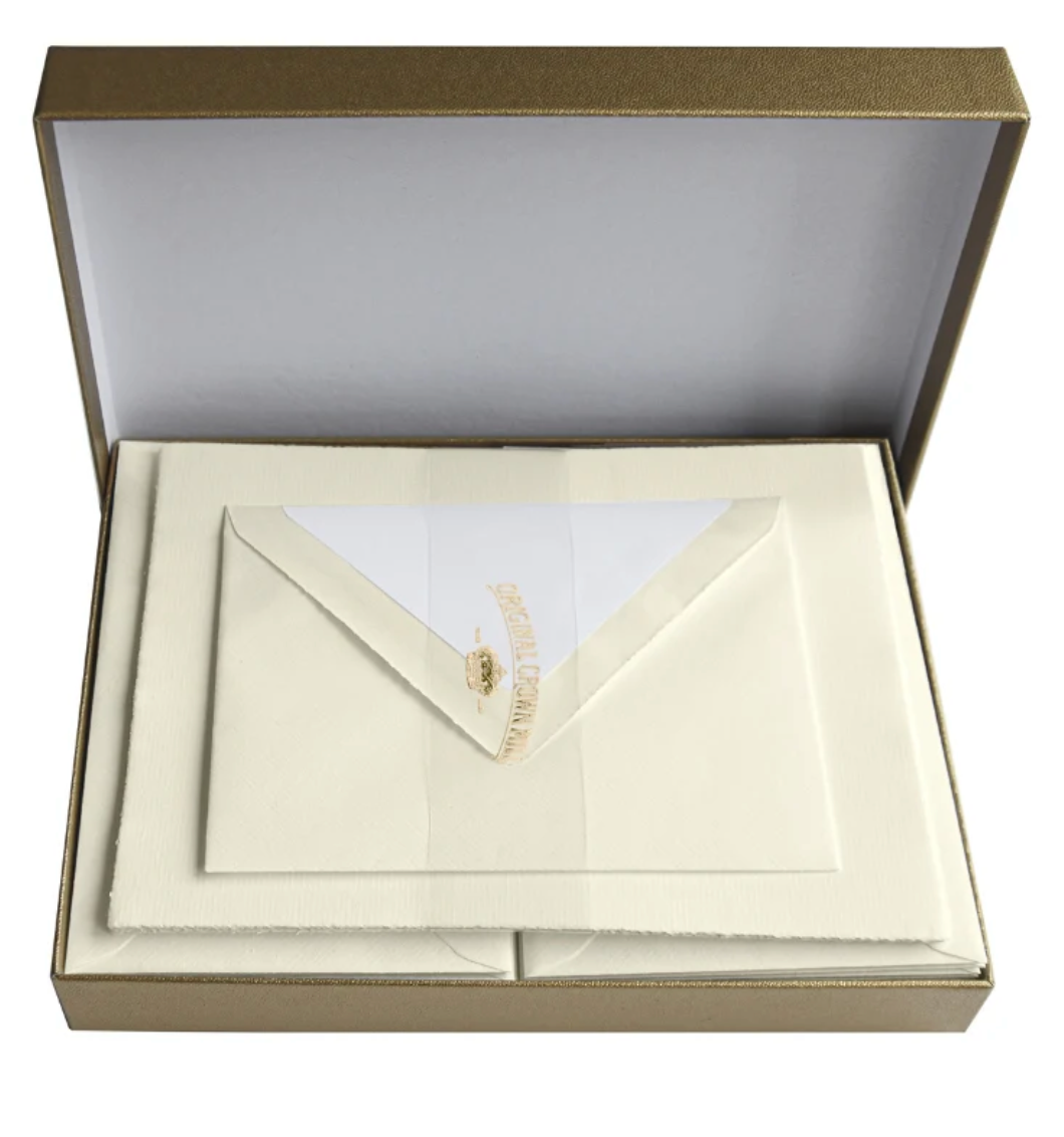 Original Crown Mill Classic Laid Deckle Edge Sheet