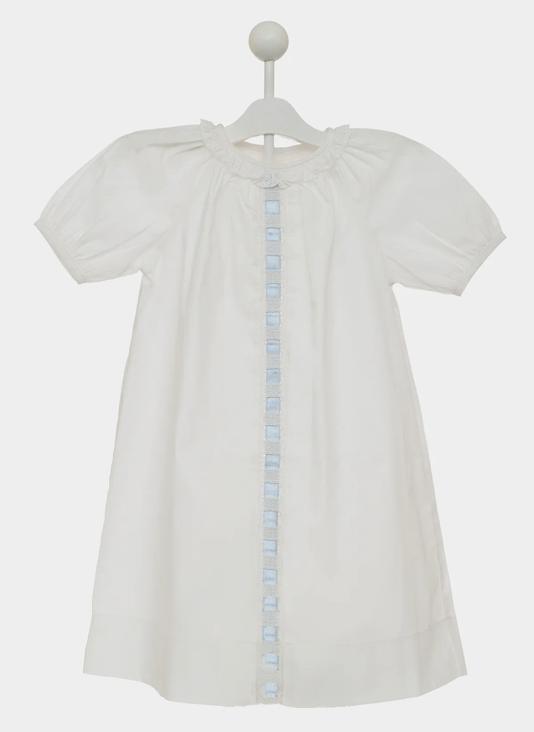 Baby Brantley Ribbon Daygown- Blue