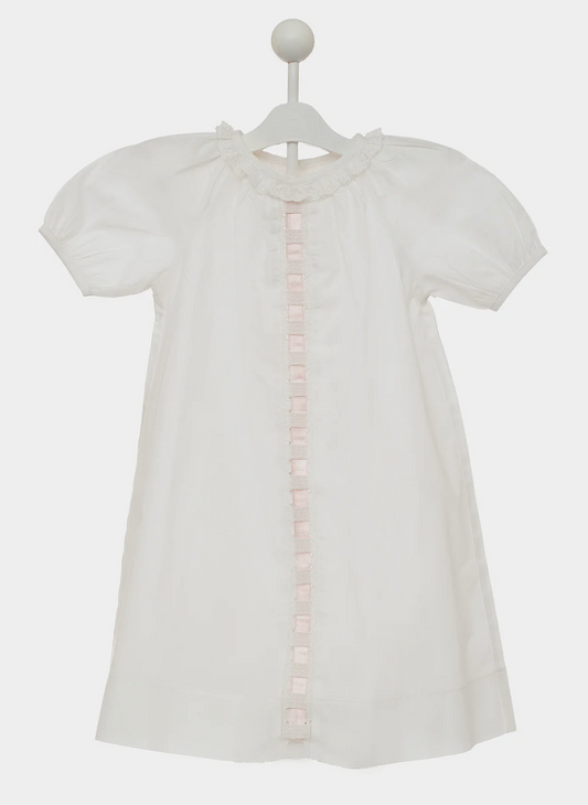 Baby Brantley Ribbon Daygown- Pink