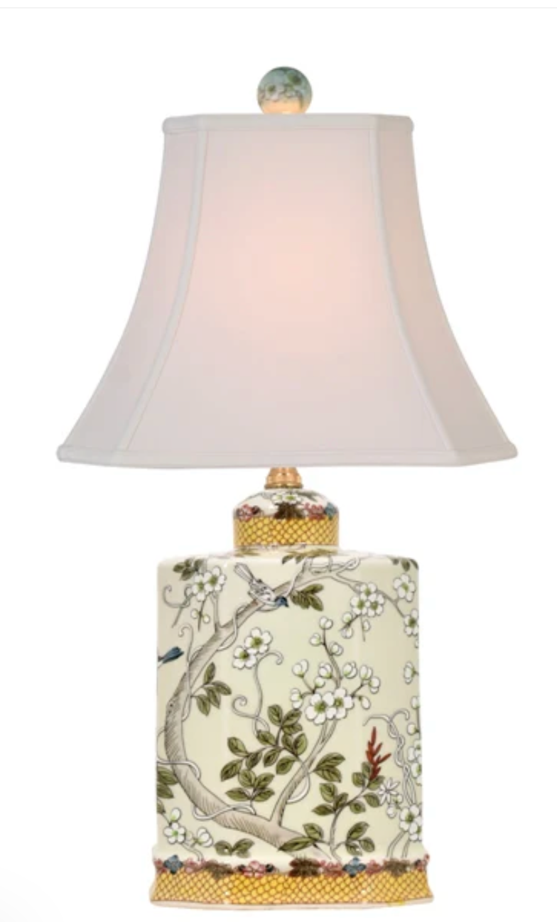 Floral Pattern Table Lamp