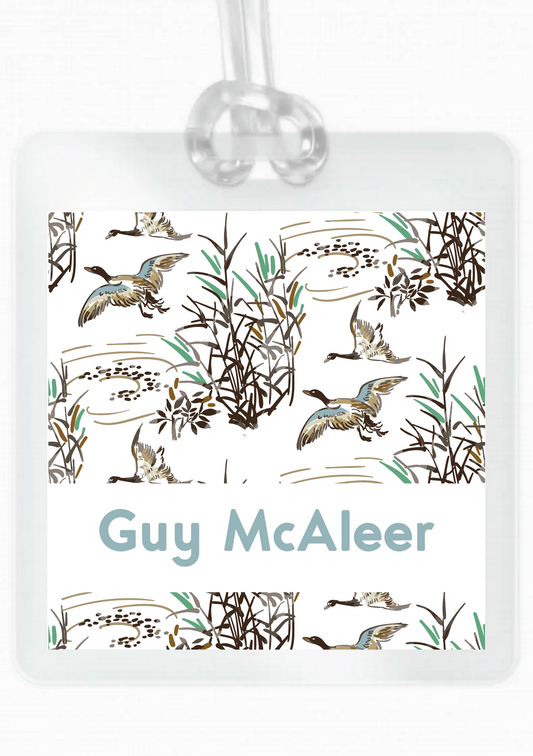 Guy Laminated Bag Tag