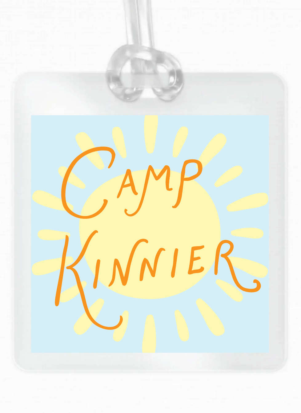 Camp Laminated Bag Tag