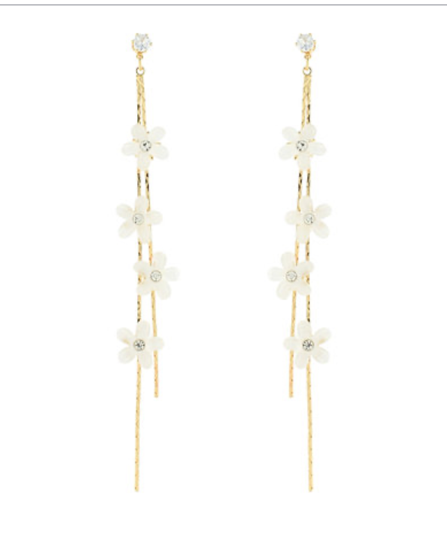 Flower Drop Earrings