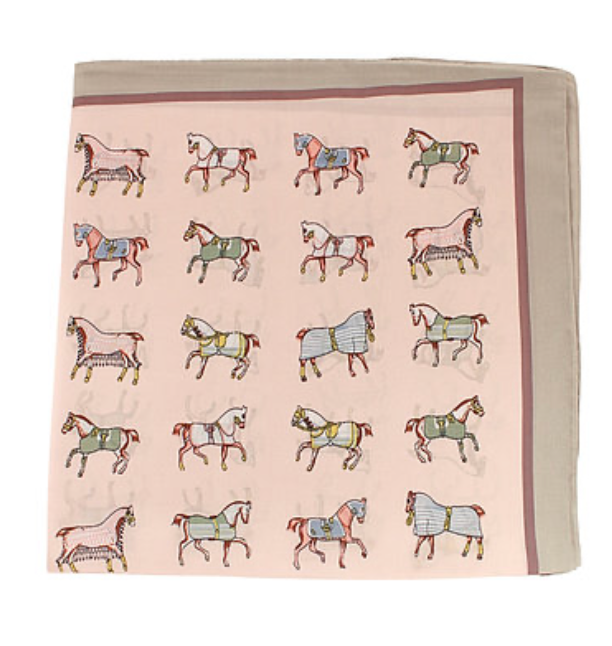 Light Pink Horse Scarf