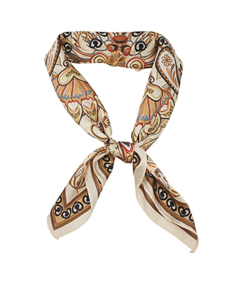 Brown Paisley Scarf
