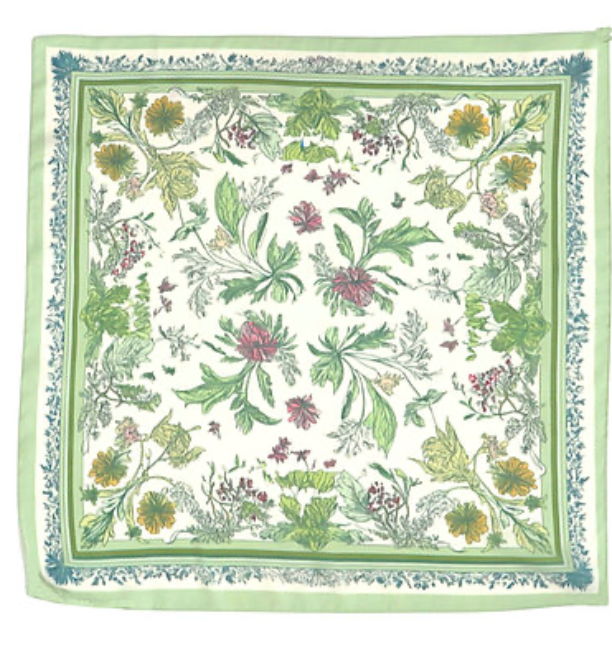 Mary Green Floral Scarf