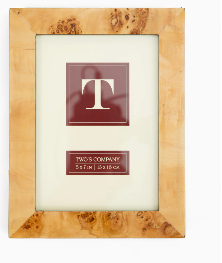 Faux Wood Frame 5x7- Light Brown