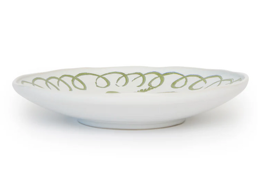 Amalfi Pasta Bowl - White/Green