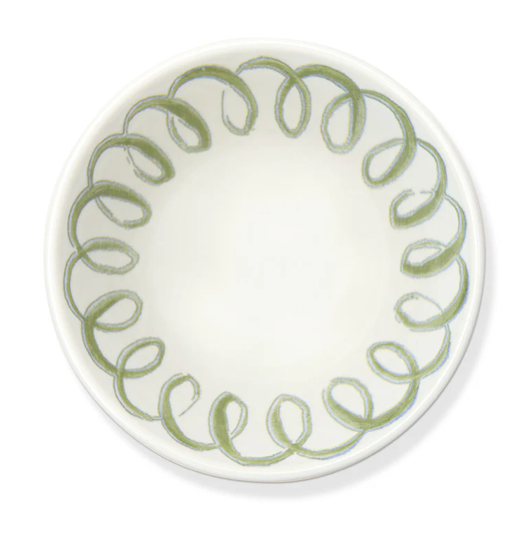 Amalfi Berry Bowl- White/Green