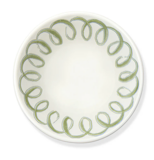 Amalfi Berry Bowl- White/Green