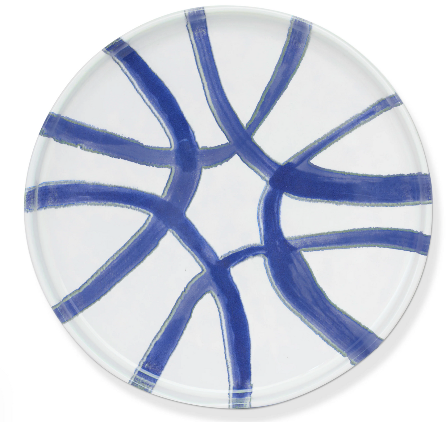 Amalfi Appetizer Plate - White & Blue