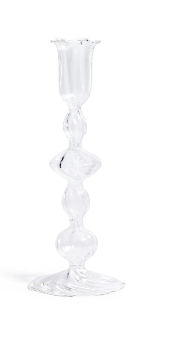 Marais Blown Glass Candle Holder