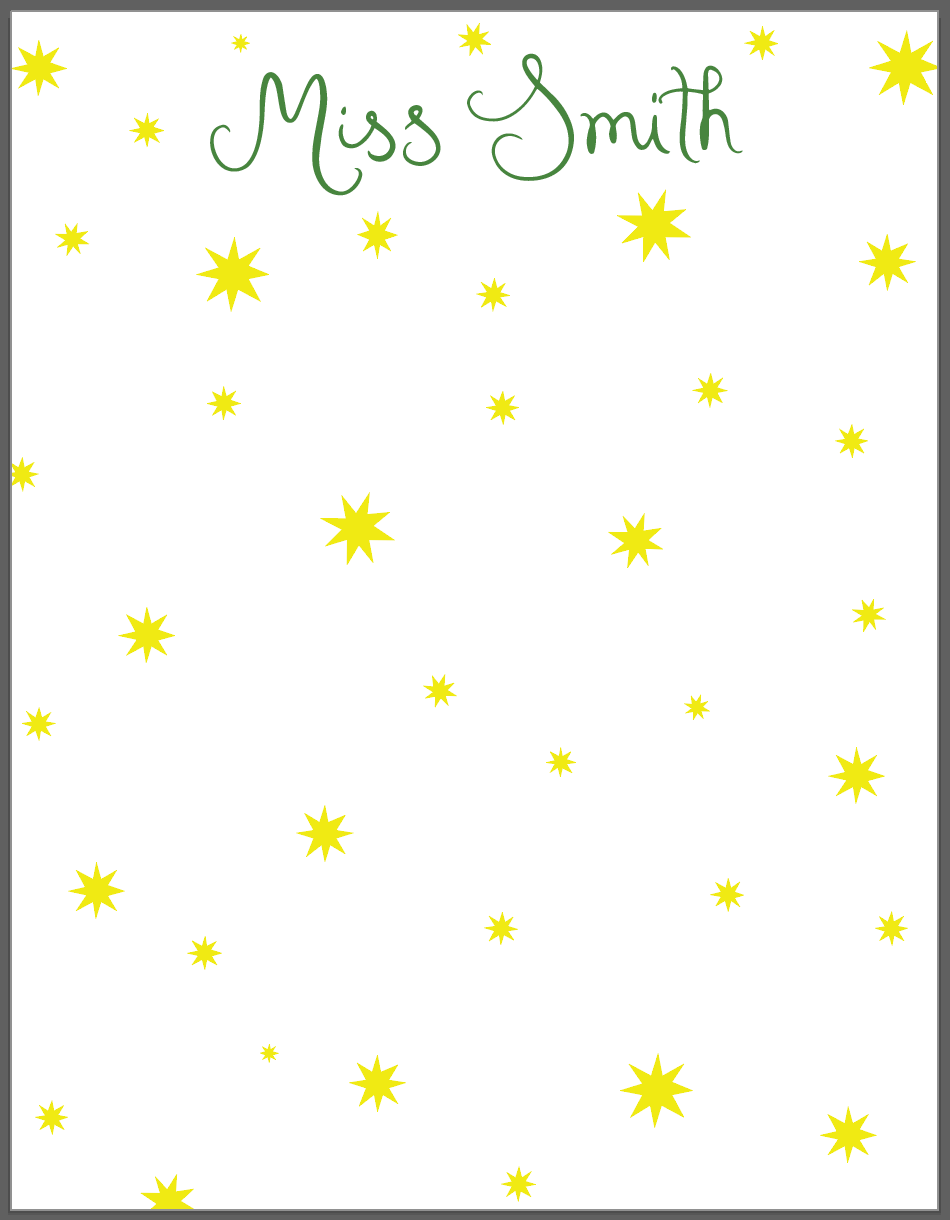 SCHOOL STAR NOTEPAD