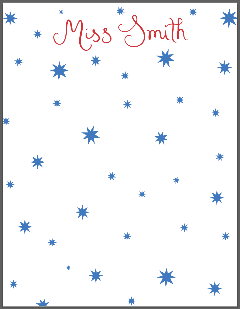SCHOOL STAR NOTEPAD