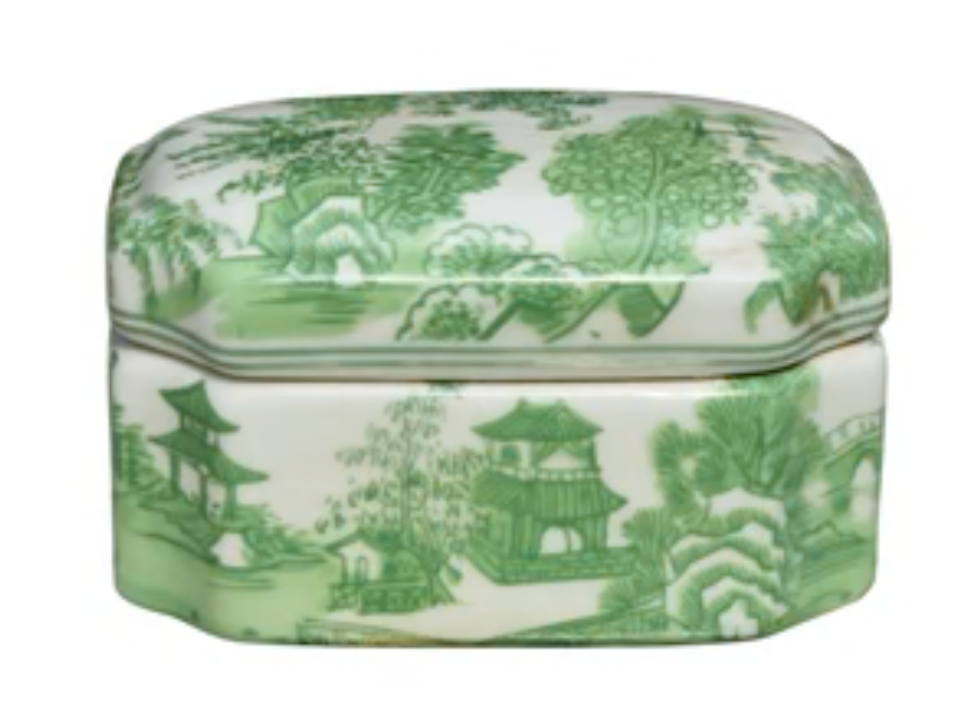 Green Chinoiserie Box