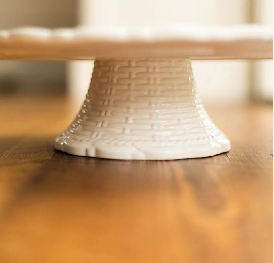 Basket Jubilee Cake Stand- White