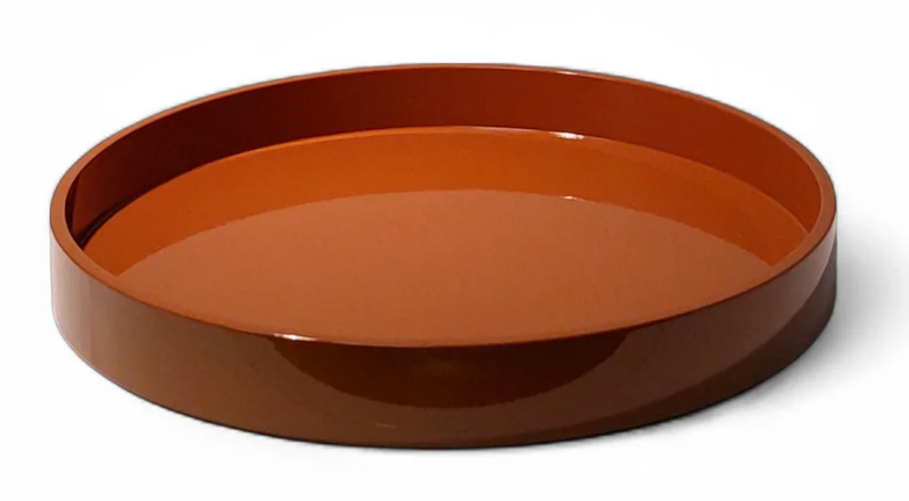 Round Tray Small- Caramel
