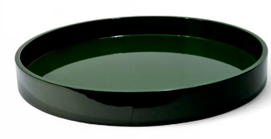 Round Tray Small- Dark Green