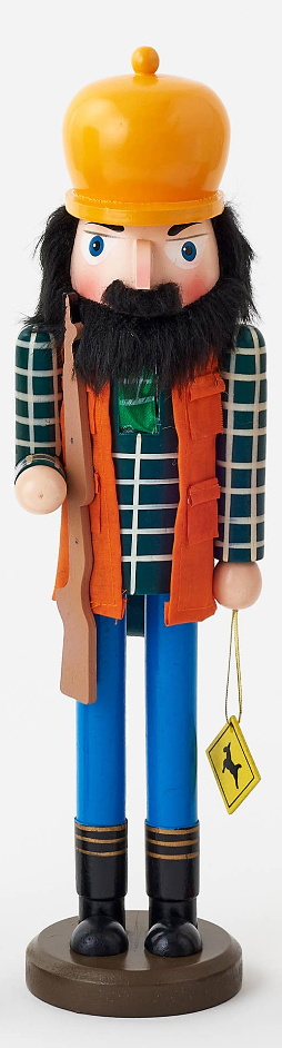 Orange Hunter Nutcracker