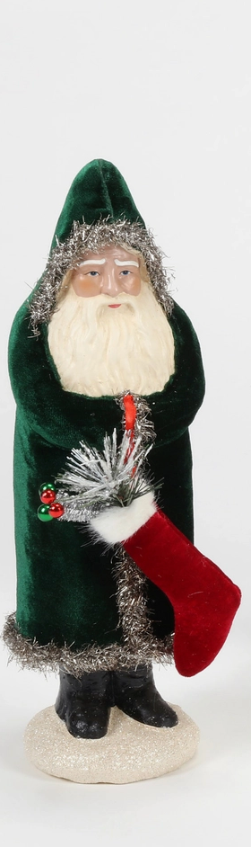 Belsnickle Santa Small Green