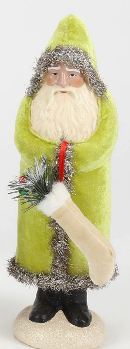 Belsnickle Santa Small Light Green