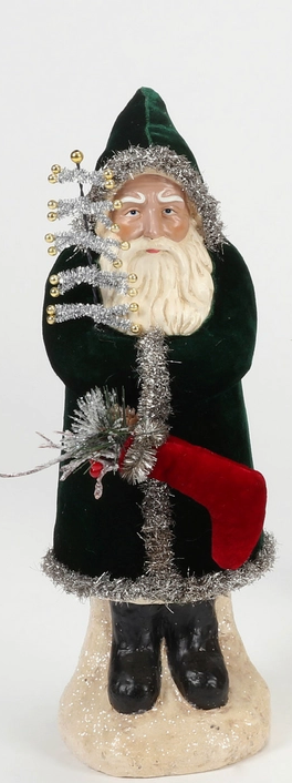 Belsnickle Santa Large Green