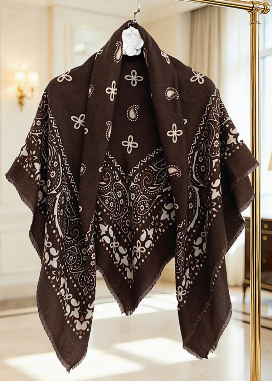 Chocolate Bandana Scarf