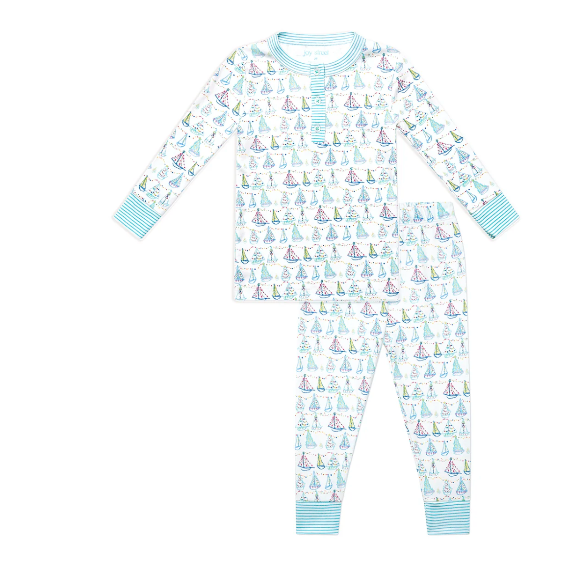Holiday Harbor Two Piece Henley Pajamas