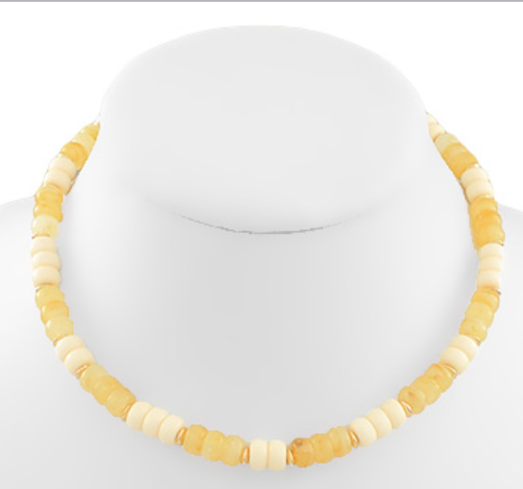 Beaded choker necklace