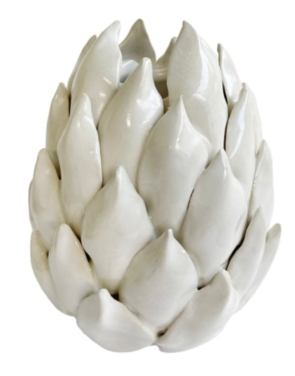 Ceramic Artichoke Vase Cream