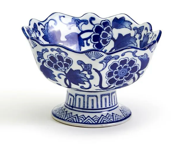 Scalloped Edge Footed Bowl