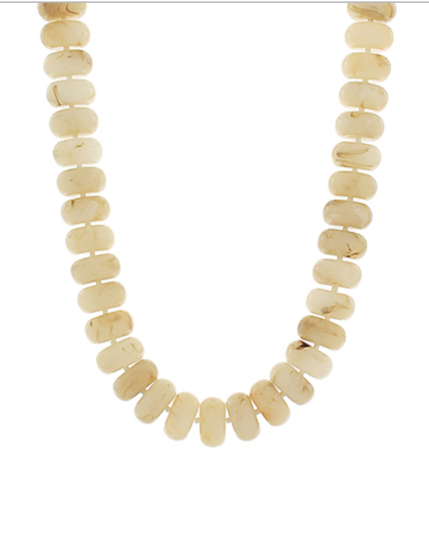 Chunky Marble Bead Necklace