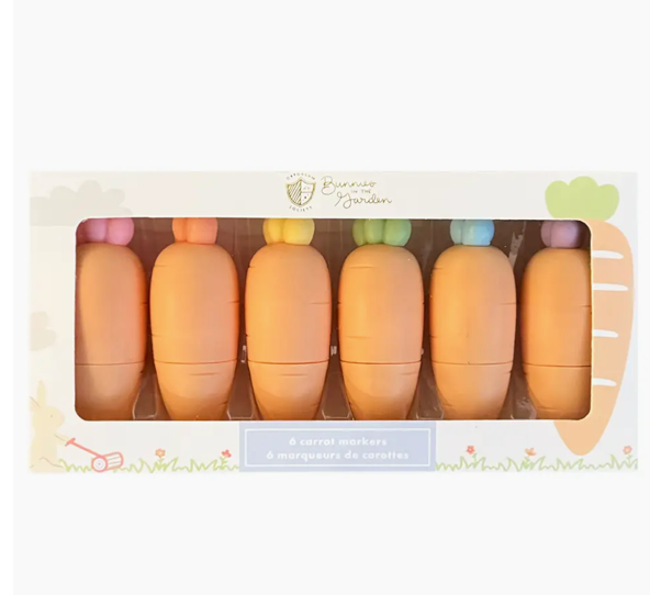 Bunnies in the Garden Carrot Marker Set