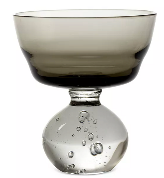 Bela Silva Eternal Snow Medium stemmed glass