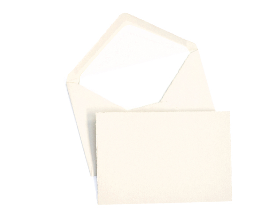 Original Crown Mill Classic Laid Deckle Edge Note Card Gold Box