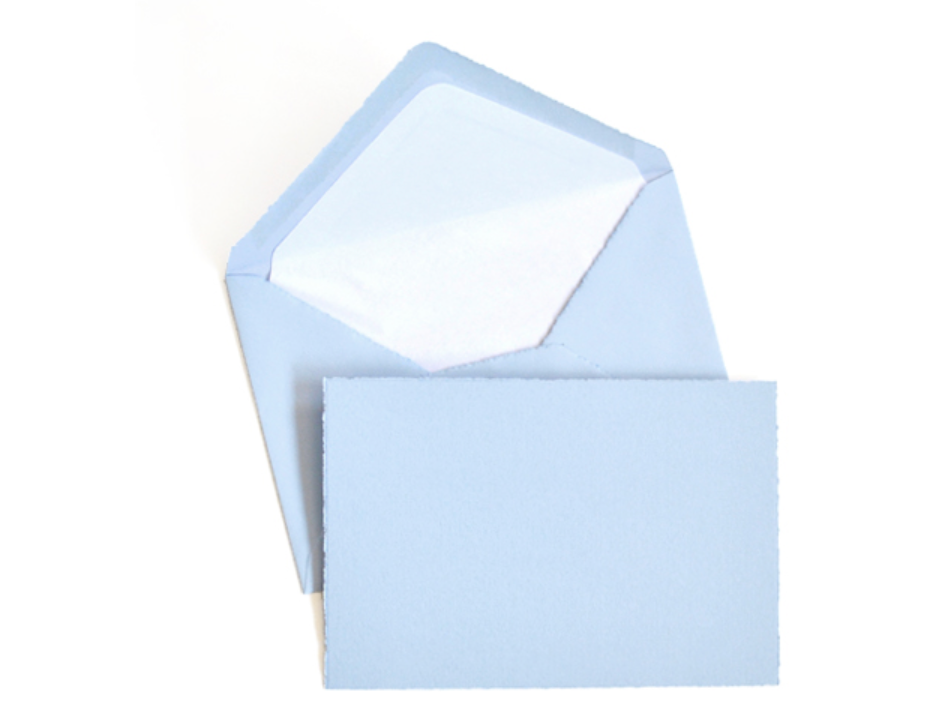Original Crown Mill Classic Laid Deckle Edge Note Card Gold Box