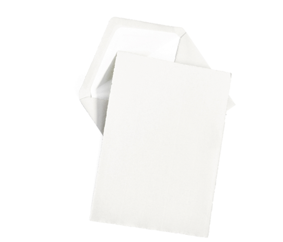 Original Crown Mill Classic Laid Deckle Edge Sheet