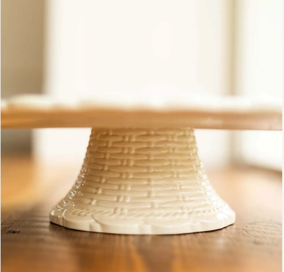 Basket Jubilee Cake Stand- Linen