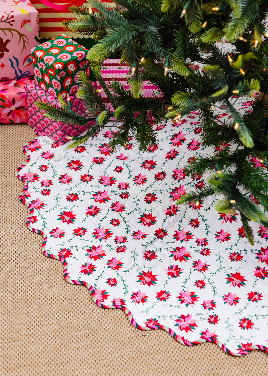 Poinsettia Tree Skirt