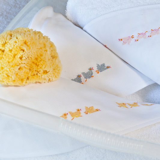 Hooded Bath Towel-Little Chicks