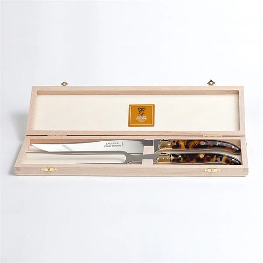 2 Piece Berlingot Carving Set-Flake Handle