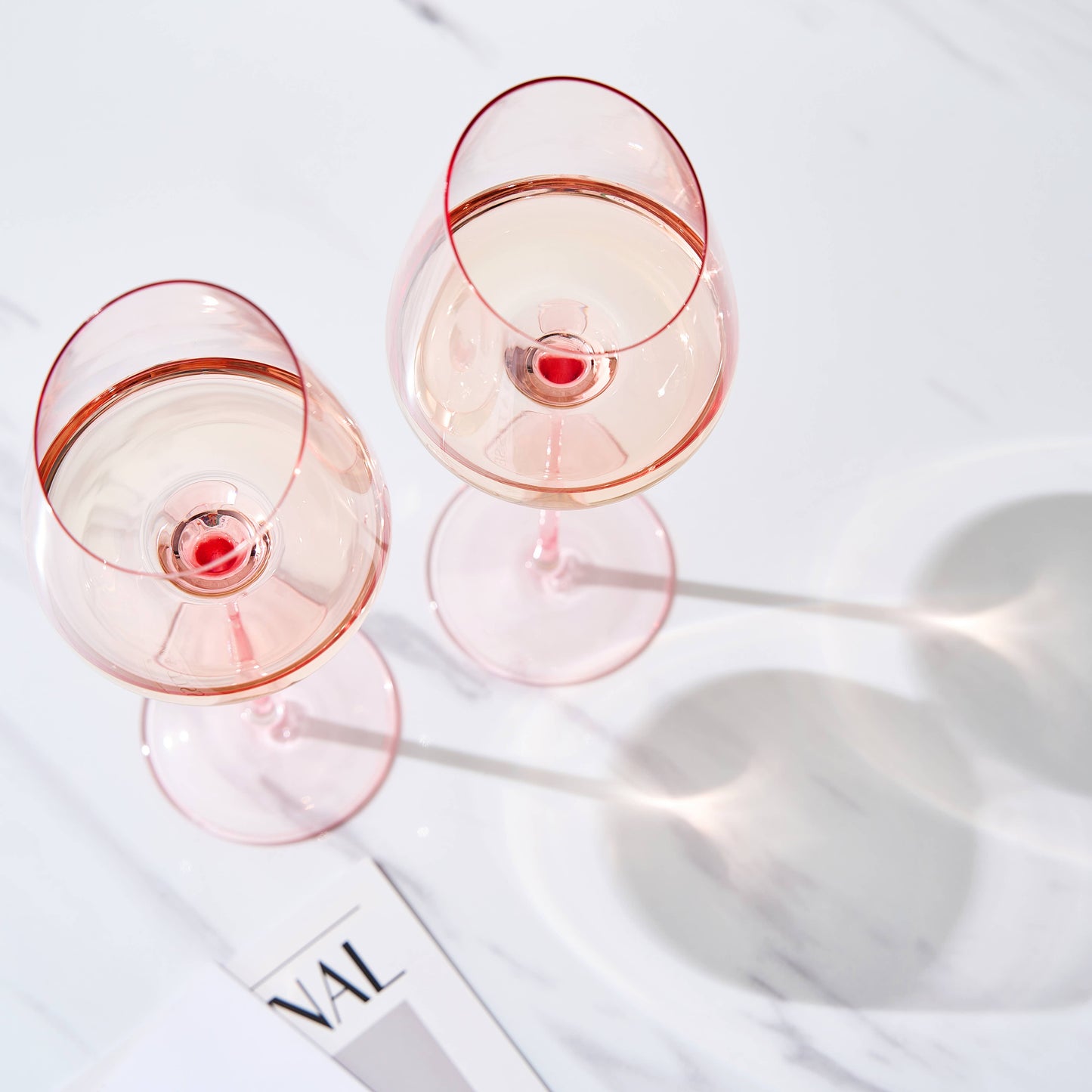 Khen Pink Wine Glasses