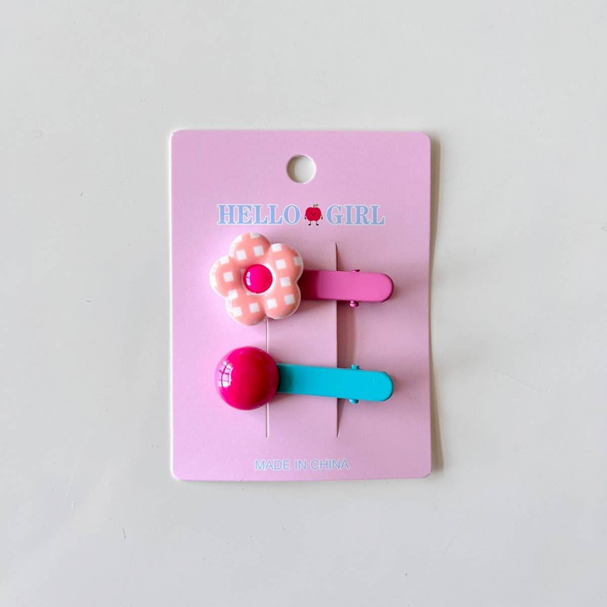 CHILDREN'S FLOWER ROUND BEAD HAIRPIN