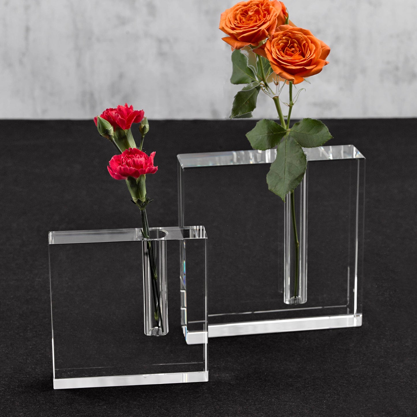 The Block Handcrafted Crystal Bud Vase 5 x 5"