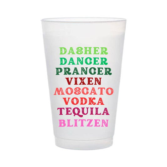 MOSCATO VODKA TEQUILA BLITZEN : FROSTED CUP SLEEVE