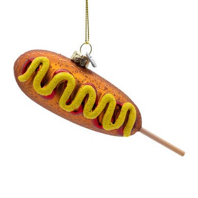 Glass Corndog Ornament