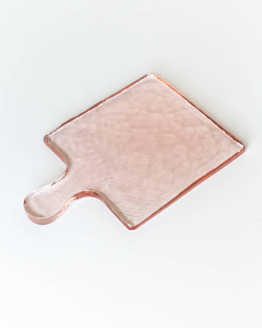 Handblown Hammered Glass Serving Board