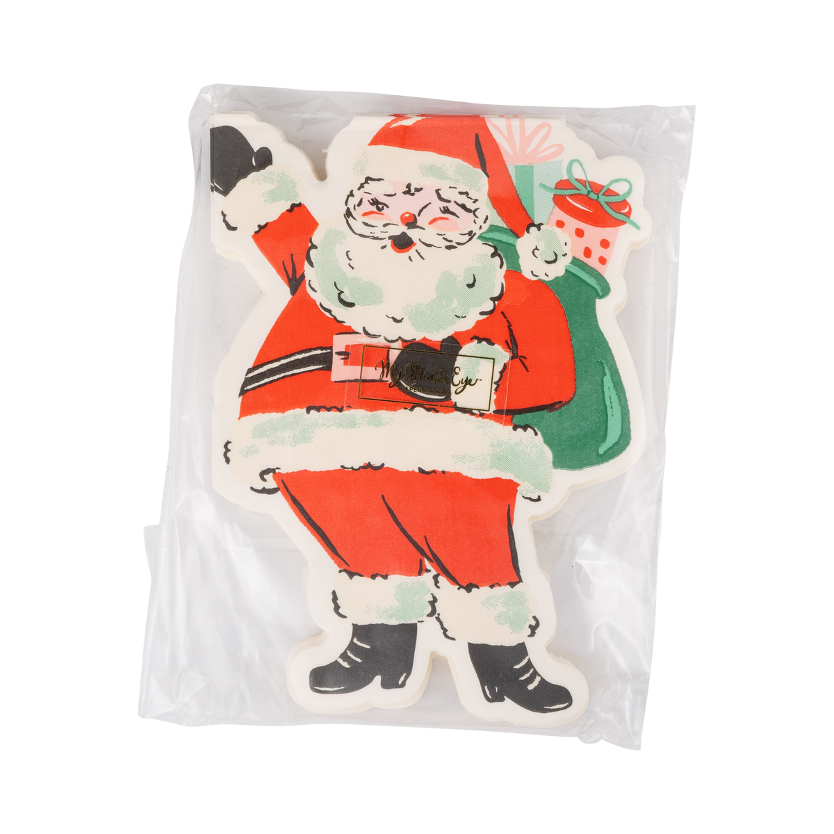 Vintage Santa Shaped Paper Napkins
