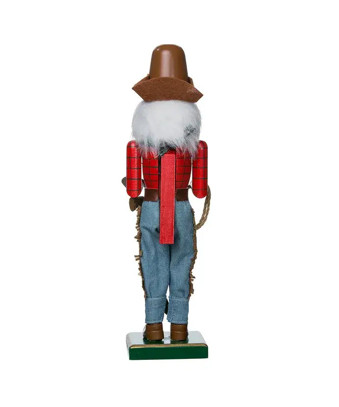 15"WOODEN COWBOY NUTCRACKER